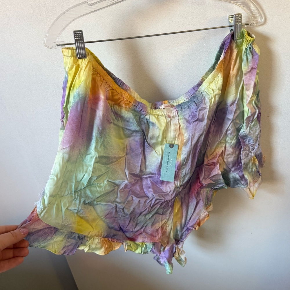 NWT Anthropologie Lyre Bird Silky Pajama Set - Picture 2 of 11